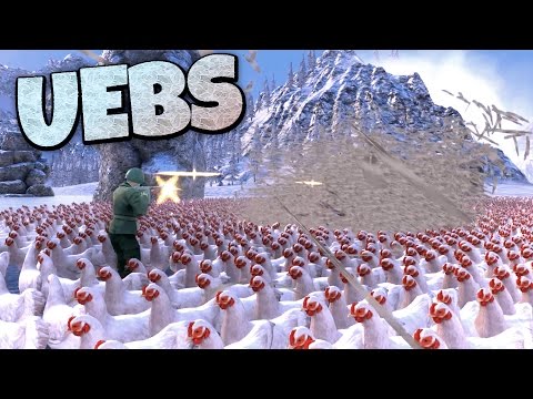 UEBS - Machine Gun Healer and Revenge of the Chickens! - Ultimate Epic Battle Simulator Gameplay