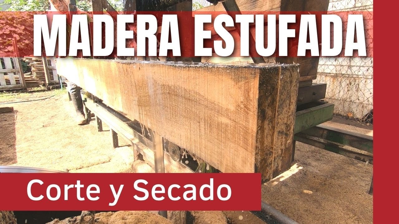MADERA ESTUFADA Proceso completo corte y secado MADERAS TROPICALES