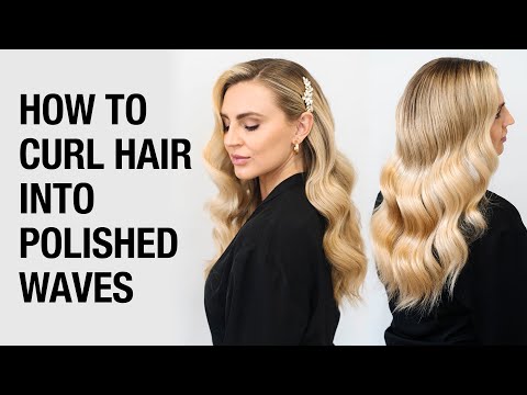 How to Curl Hair into Polished Waves | Festive Event...