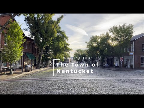 Nantucket Town Walk Morning Walk (4K) | Binaural Audio -- Relax --