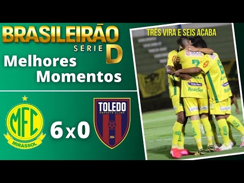 MIRASSOL 6 X 0 TOLEDO | MELHORES MOMENTOS 30/09/2020 - SERIE D