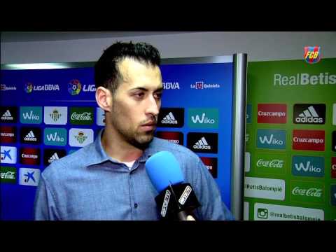 Sergio Busquets: “It’s down to us and that is the most important thing”