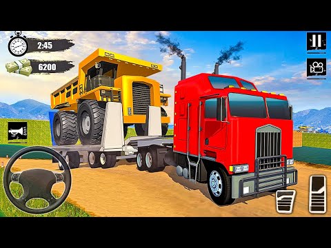 Mega Construction Vehicles Transport Simulator - Long Trailer Truck Driver - Android Gameplay