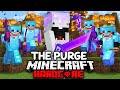 100 Players Simulate The PURGE in Minecraft