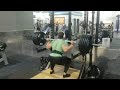 Strong leg day muscles squat 495lbs 225kilo 8x reps
