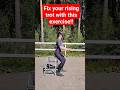 Fix your rising trot with this exercise! (rising trot / posting trot technique)(horse riding)