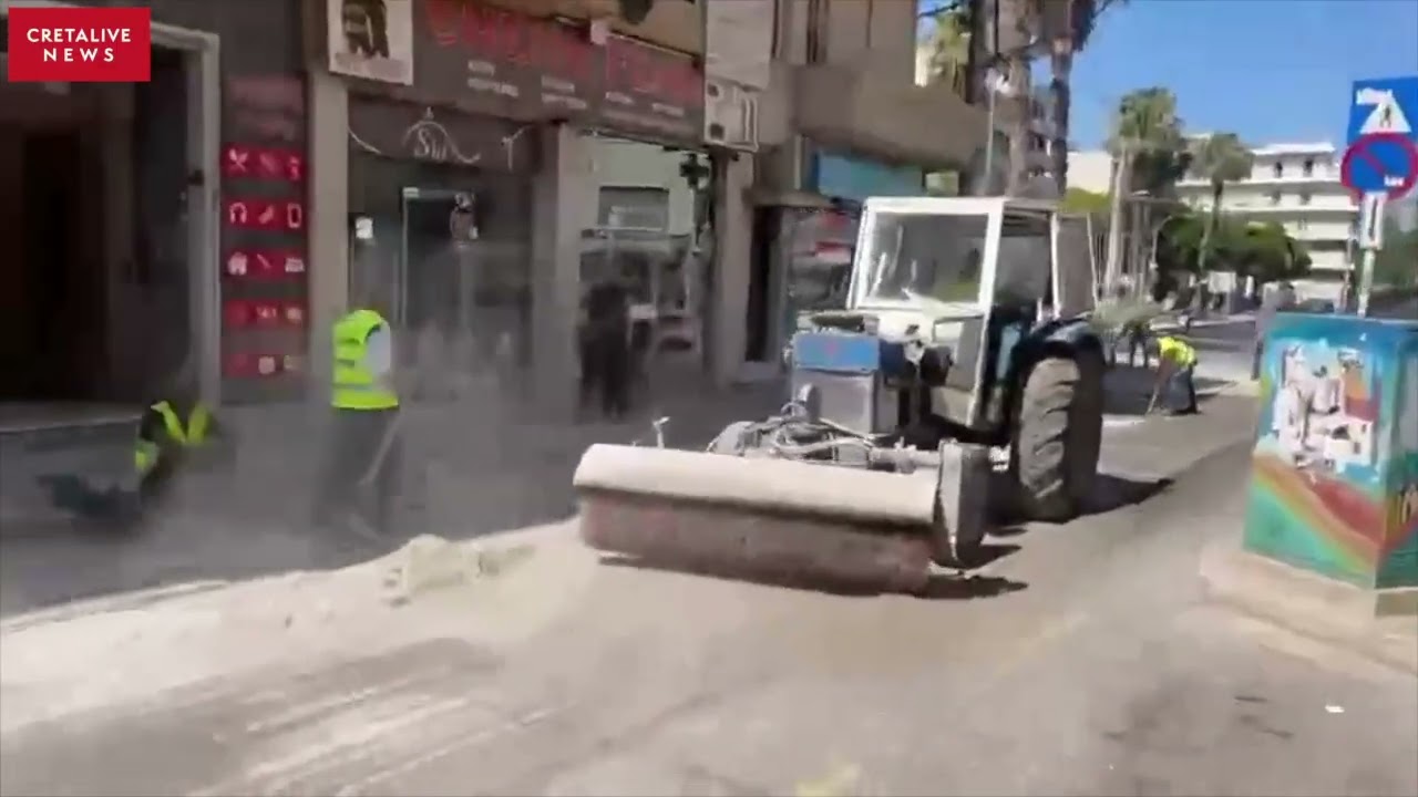 Νέο κύμα παρεμβάσεων στους δρόμους του Ηρακλείου – Ξεκίνησαν οι εργασίες στην Αβέρωφ