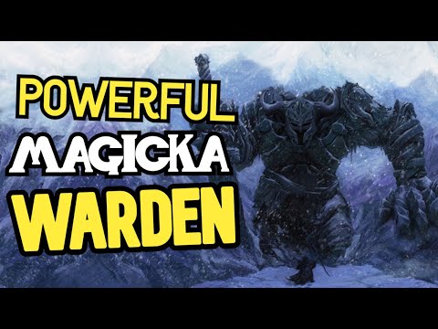Magicka Warden ULTIMATE SOLO PVE Build ❄ THE ATRONACH ❄ Unstoppable Damage Mitigation AND FROST!!