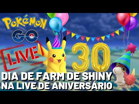 LIVE | DIA DE FARMAR MUITO SHINY NO CAMINHO DA ALEGRIA | POKÉMON GO