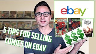 Top 5 TIPS for SELLING COMIC BOOKS on EBAY - Ebay STRATEGY, TRICKS and Lessons I