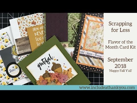 Scrapping for Less | Flavor of the Month Card Kit | September 2018