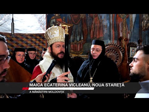 Maica Ecaterina Vicleanu, noua stareță a Mănăstirii Moldovița