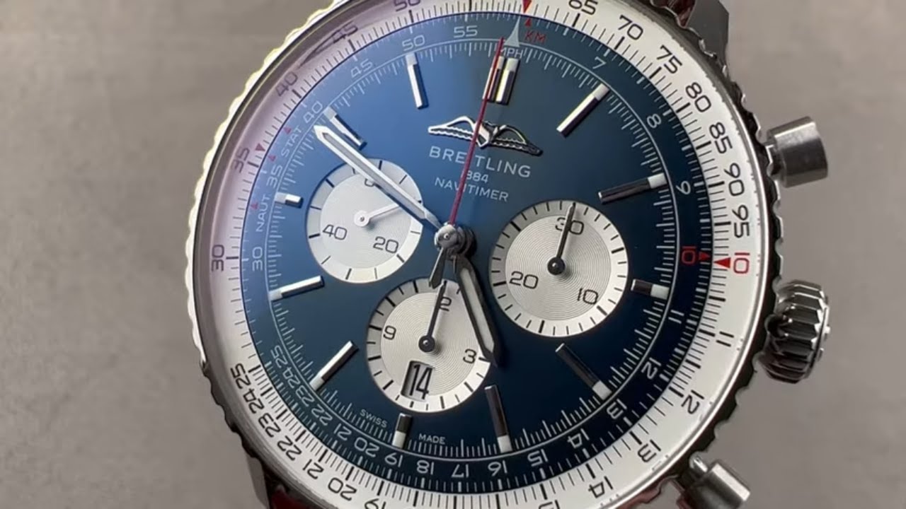 Watch video Breitling Navitimer B01 Chronograph 46 AB0137211C1P1 Breitling Watch Review Now Breitling Navitimer B01 Chronograph 46 AB0137211C1P1 Breitling Watch Review