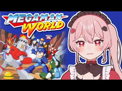 【ロックマンワールド】ワイリーステージ2から!むずいけど頑張る!!【あまりめい┆レトロゲーム】