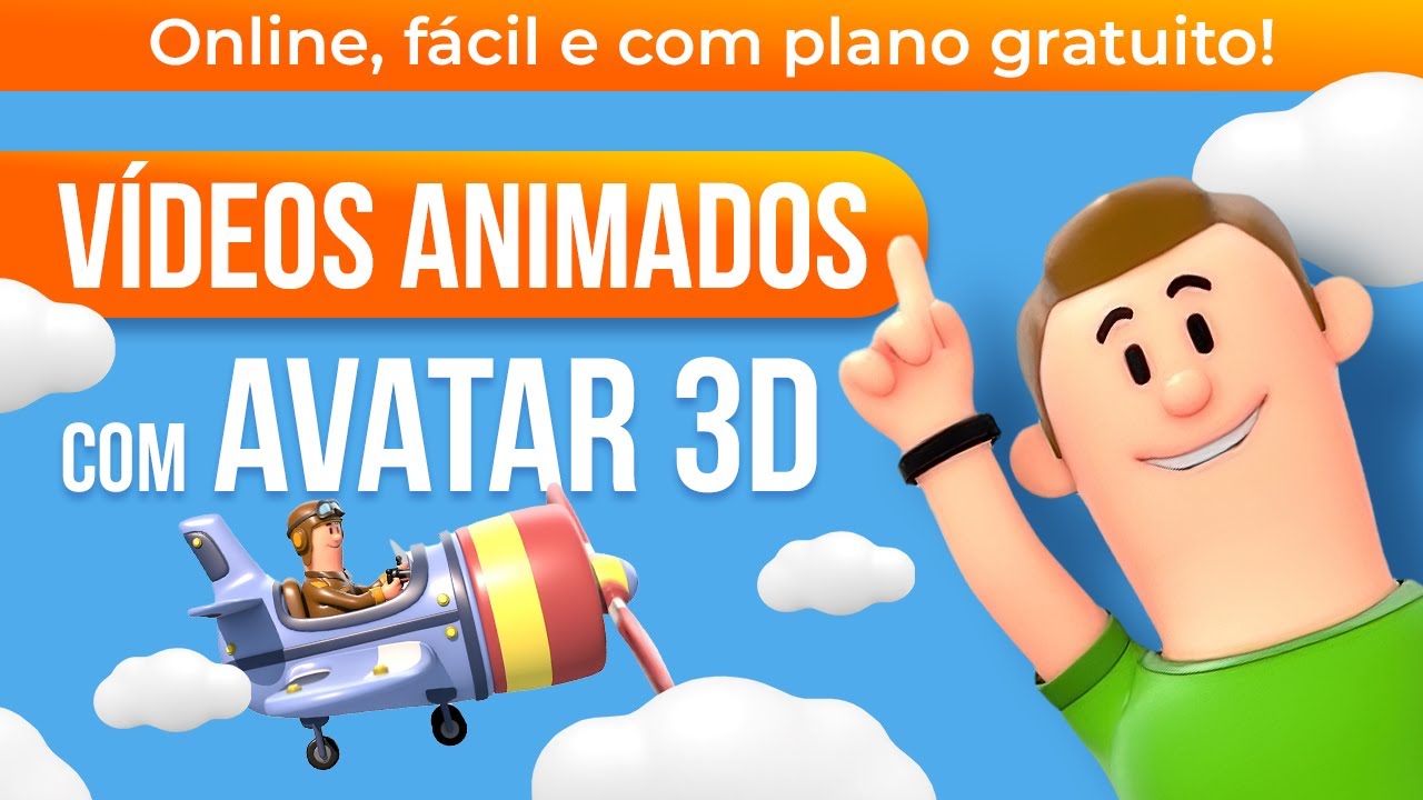 Como criar vídeo com AVATAR ANIMADO em 5 minutos! Com plano gratuito, SEM APARECER e Online!
