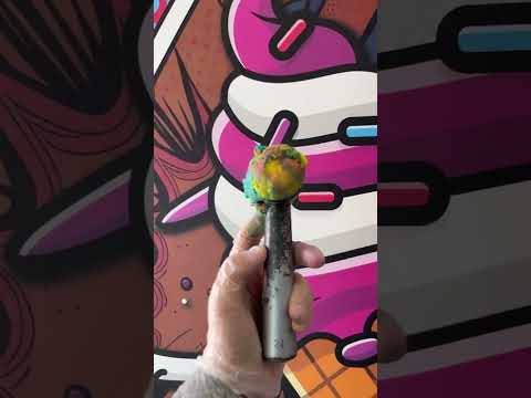 Our all new superman freeze dried ice cream #custardco #icecream #feezedriedicecream #superman