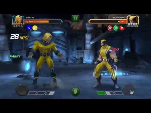 6* Sentry (with Void Synergy) vs ROL wolverine Heal Reversal works? - Marvel Contest of champions