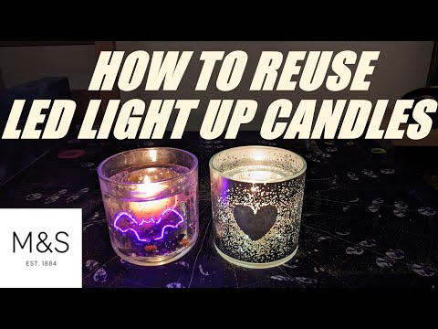 HOW TO REUSE MARKS AND SPENCER LED LIGHT UP CANDLES/M & S