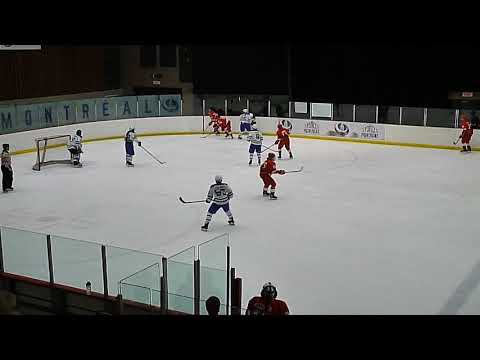 Lea Dumais of the McGill Martlets scores vs. the Carabins de l’Université de Montréal 1/10/20