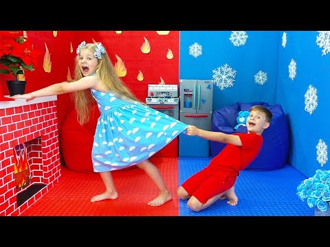 Diana and Roma play Hot vs Cold Challenge