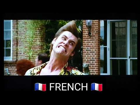 ACE VENTURA - WHEN NATURE CALLS: Fast Inhale Speech Scene (in 6 languages)