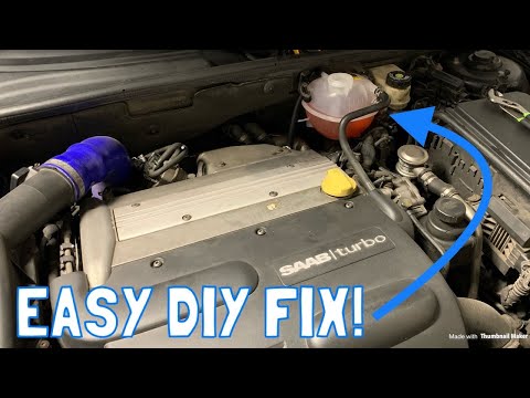 2003+ Saab 9-3 2.0T Coolant Expansion Tank Replacement