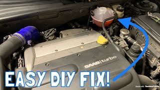 2003+ Saab 9-3 2.0T Coolant Expansion Tank Replacement