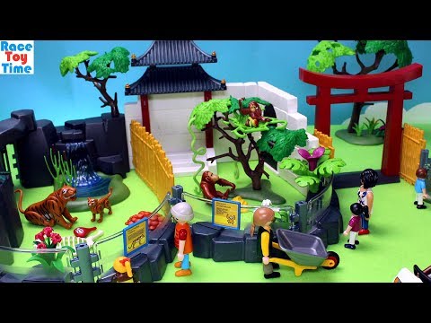Playmobil Asian Animals Zoo Playset - Fun Animal Toys Video For Kids