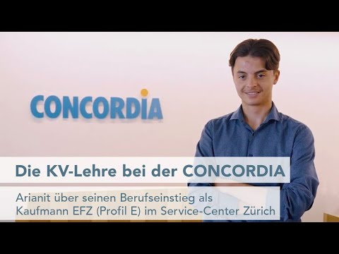 Einblick in die KV-Lehre bei der CONCORDIA mit Arianit