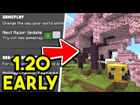How To Get Minecraft 1.20 CHERRY BLOSSOM Biome EARLY (Addon)