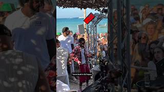 Travis Scott vibing in St. Tropez 🌴🇫🇷📹 by: @vendetta_dailly [IG] #travisscott #sttropez #beachparty