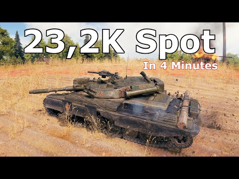 World of Tanks T-100 LT  - 23,2K Spot Damage In 4 Minutes