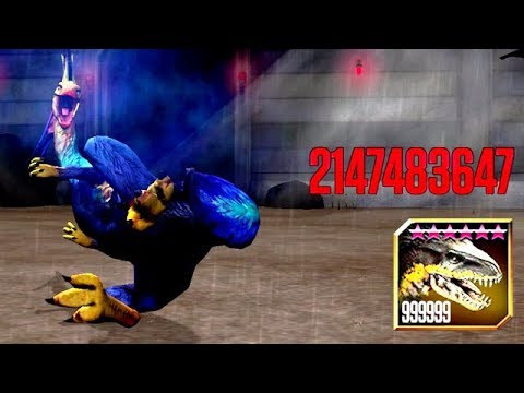 LEVEL 999,999 INDORAPTOR 2 BILLION DAMAGE ATTACK!!! (JURASSIC WORLD)