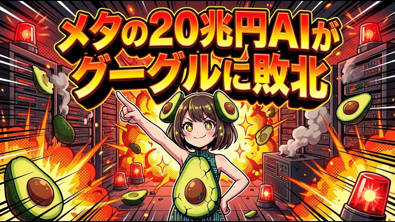 メタが20兆円投資したAIがグーグルに負けた話 #shorts