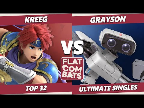 Flat Combats 3 Top 32 - Kreeg (Roy) Vs. Grayson (ROB) SSBU Smash Ultimate