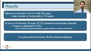 Efficacy and Safey of a Novel Heavy Silicone Oil (Densirone® XTRA) as an Intraocular Tamponade in the Treatment of Complex Retinal Detachments: A Canadian Perspective