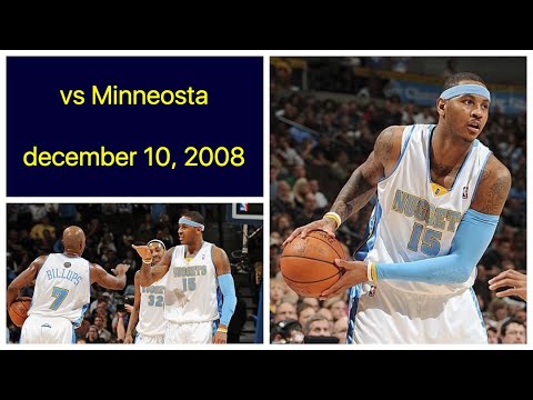 Carmelo Anthony 45 pts vs Minnesota Timberwolves Highlights (december 10, 2008)