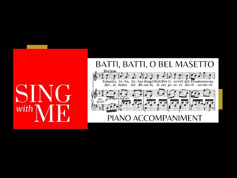 Batti batti - Accompaniment - Don Giovanni - Mozart
