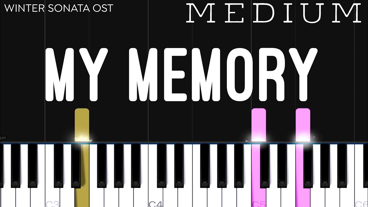 Winter Sonata OST - My Memory | MEDIUM Piano Tutorial