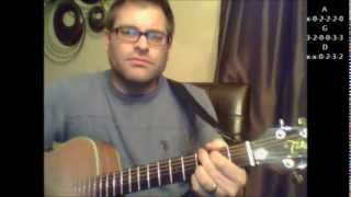 How to play "Addicted To Love" by Robert Palmer on acoustic guitar (Made Easy)