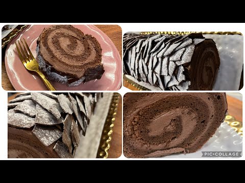 La bûche 🪵 au chocolat facile à réaliser 