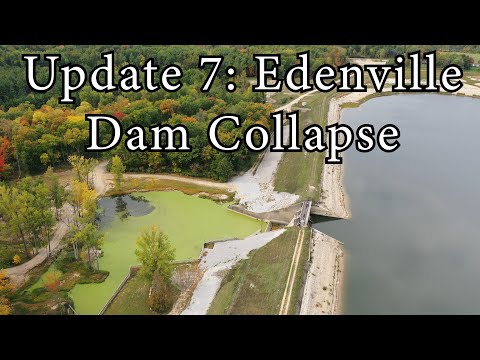 Update 7: Edenville Dam Collapse Wixom Lake Flood 2020 - Aerial