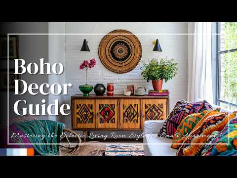 Boho Decor Guide: Mastering the Eclectic Living Room Style for Small Apartments!