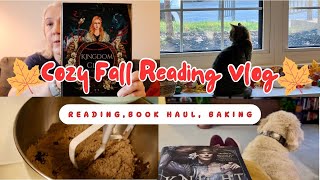 Cozy Fall Reading Vlog🍁Baking🍁Book Haul🍁#fantasybooks #readingrecommendations