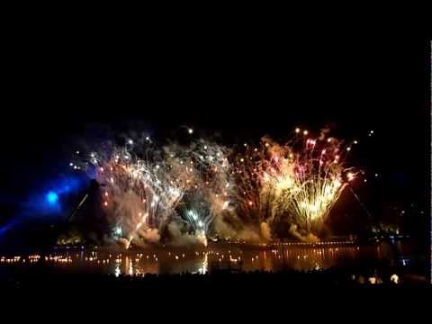 Visualisierte Linzer Klangwolke 2011