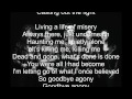Black Veil Brides Goodbye Agony (Lyrics) HD 