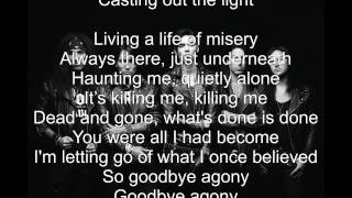 Black Veil Brides Goodbye Agony (Lyrics) HD