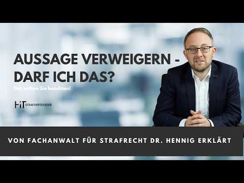 Aussage verweigern als Beschuldigter? Das sollten Sie wissen | Tipps vom Fachanwalt für Strafrecht