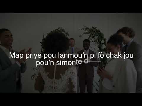 "Mwen pwomet" by Roosevelt Jean-Noel - (Lyrics Video)