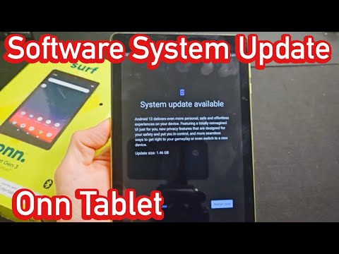 Onn Tablet: How to Update System Software Update (latest Android OS)